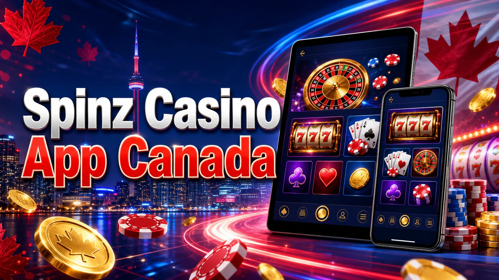 Spinz Casino App Canada Canadian iGaming content banner