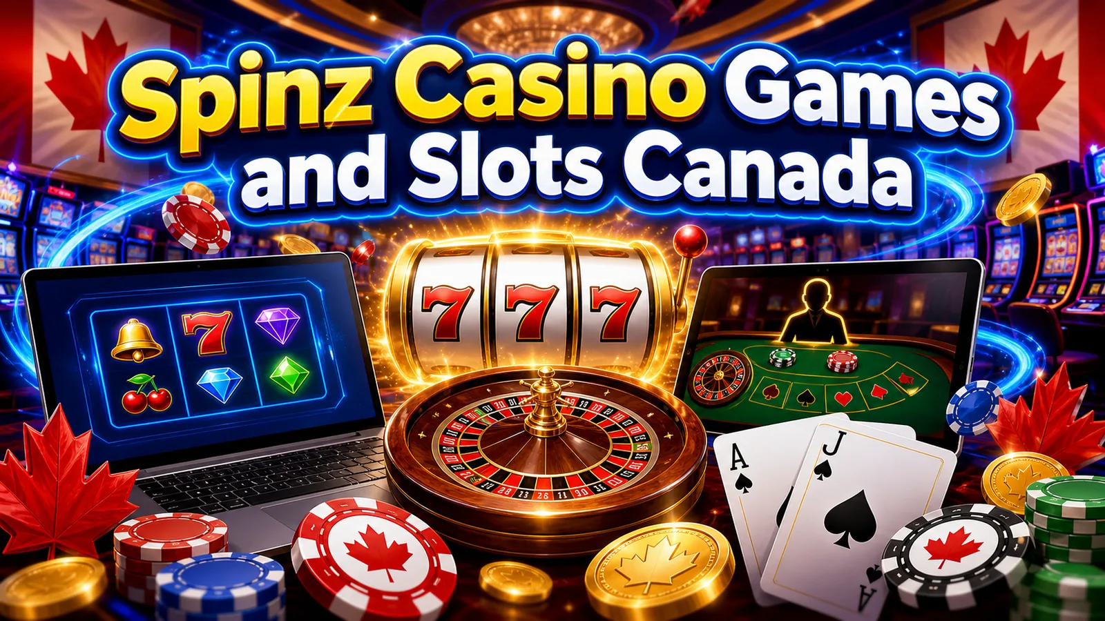 Spinz Casino Games and Slots Canada Canadian iGaming content banner